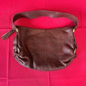 Elliott Lucca Brown Leather Hobo Bag